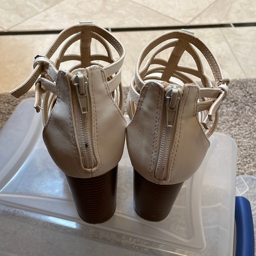 Off white sandals white chunky heels